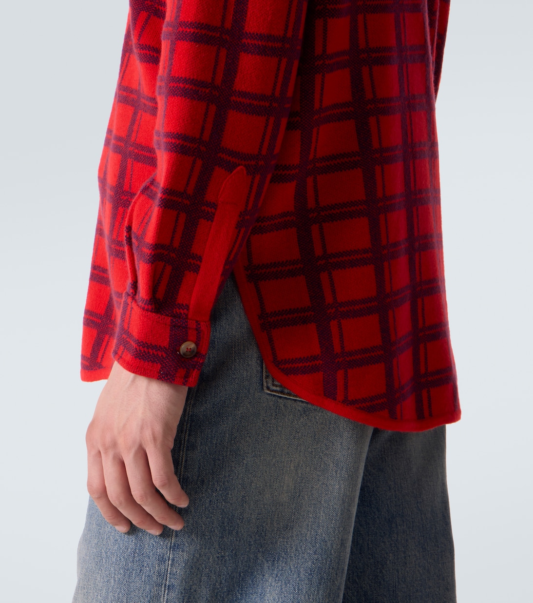 Mr Young checked cashmere shirt | Arch4