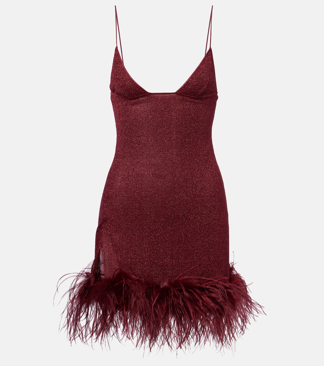 Minikleid Lumière mit Federn | Oséree