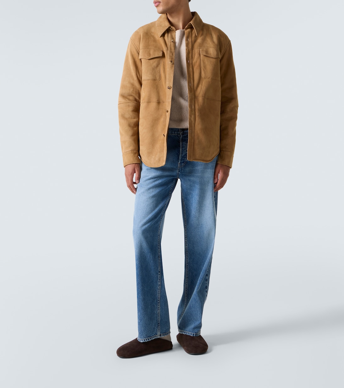 Veste Bento en daim et shearling | The Row