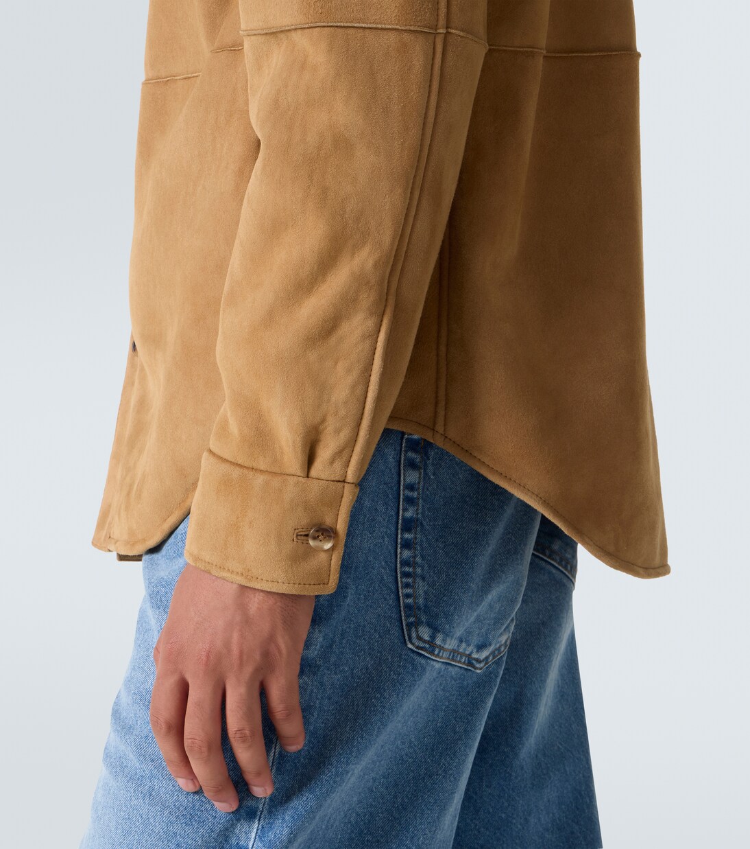 Veste Bento en daim et shearling | The Row