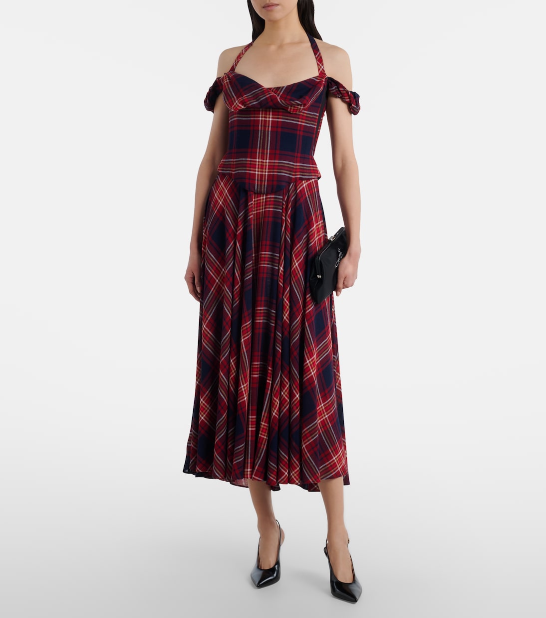 Chichi draped plaid midi dress | Vivienne Westwood