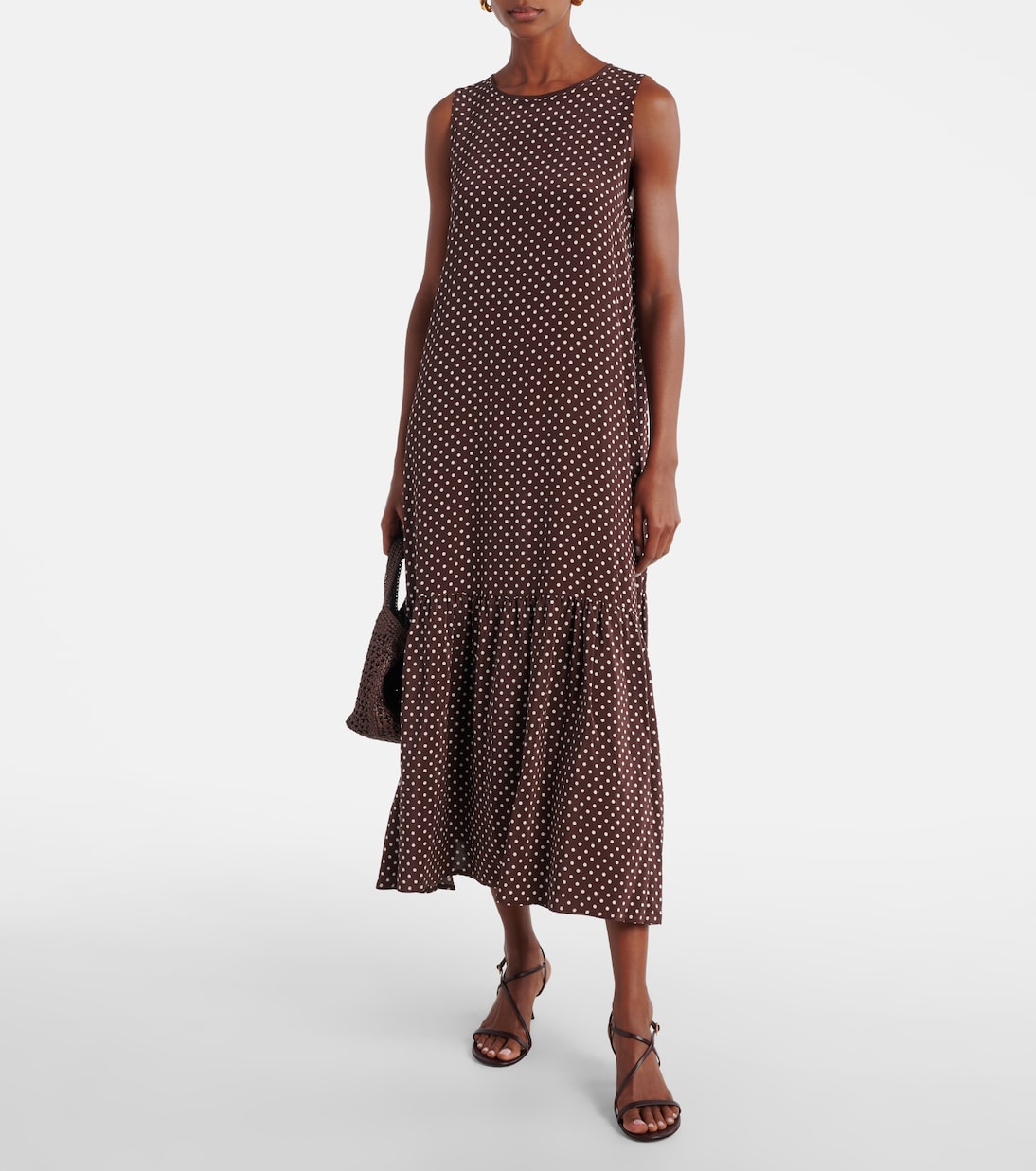 Midikleid aus Seide  | Asceno