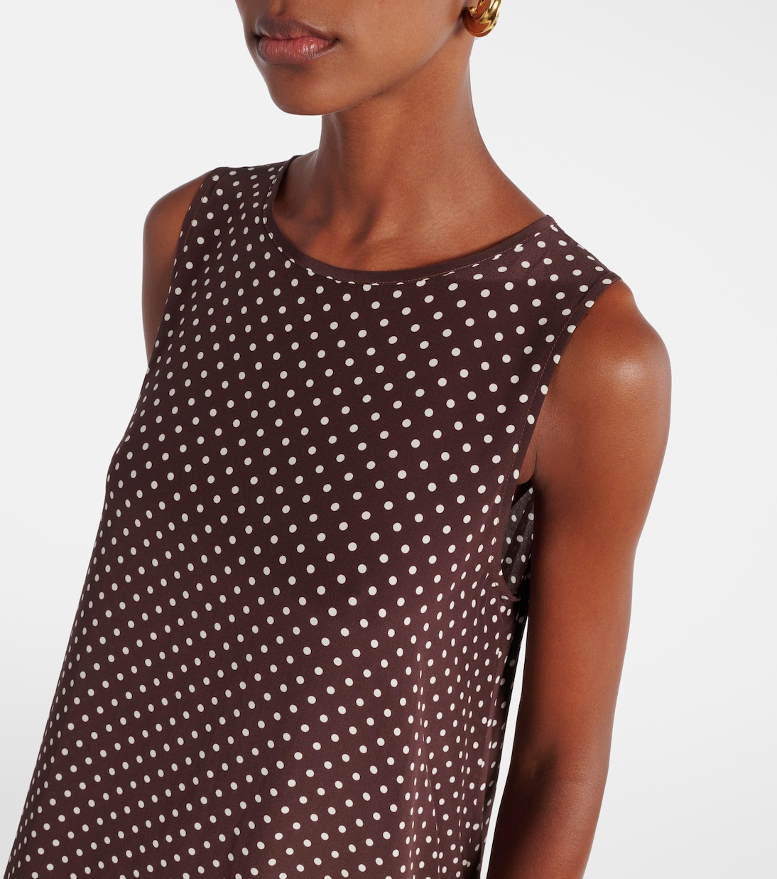Midikleid aus Seide  | Asceno