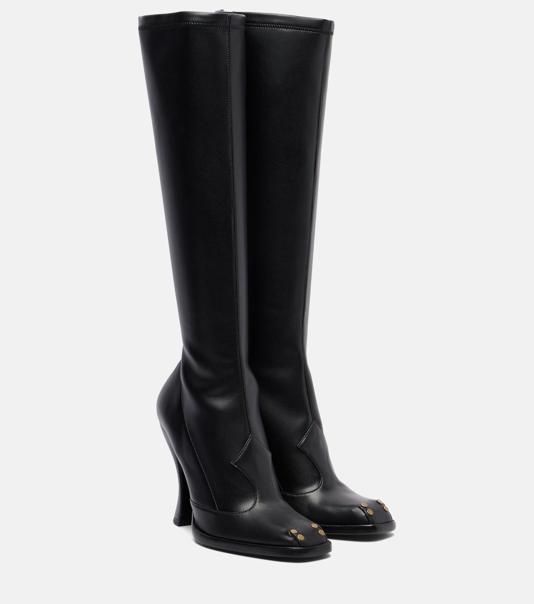 Studded leather knee-high boots | Etro