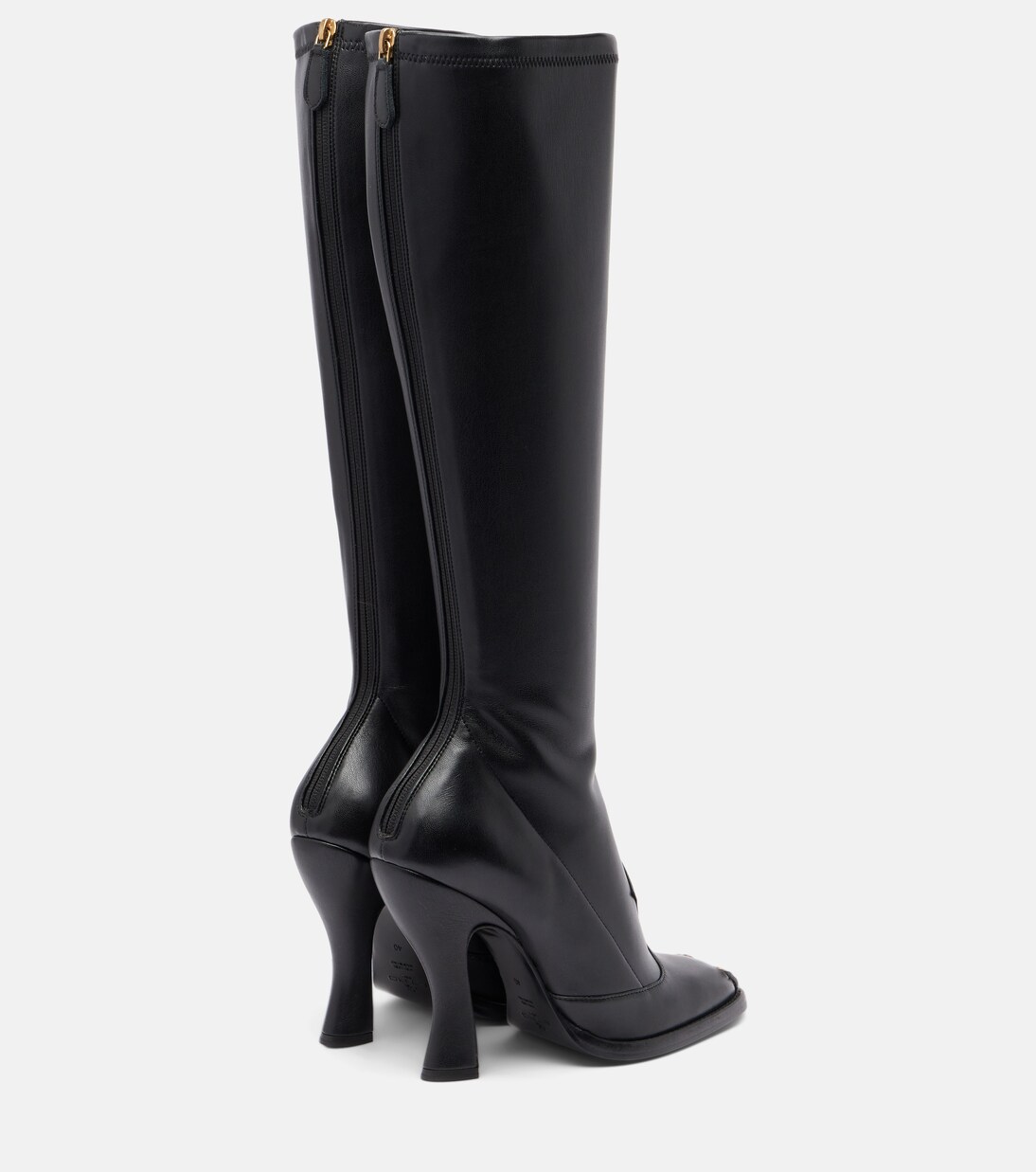 Studded leather knee-high boots | Etro