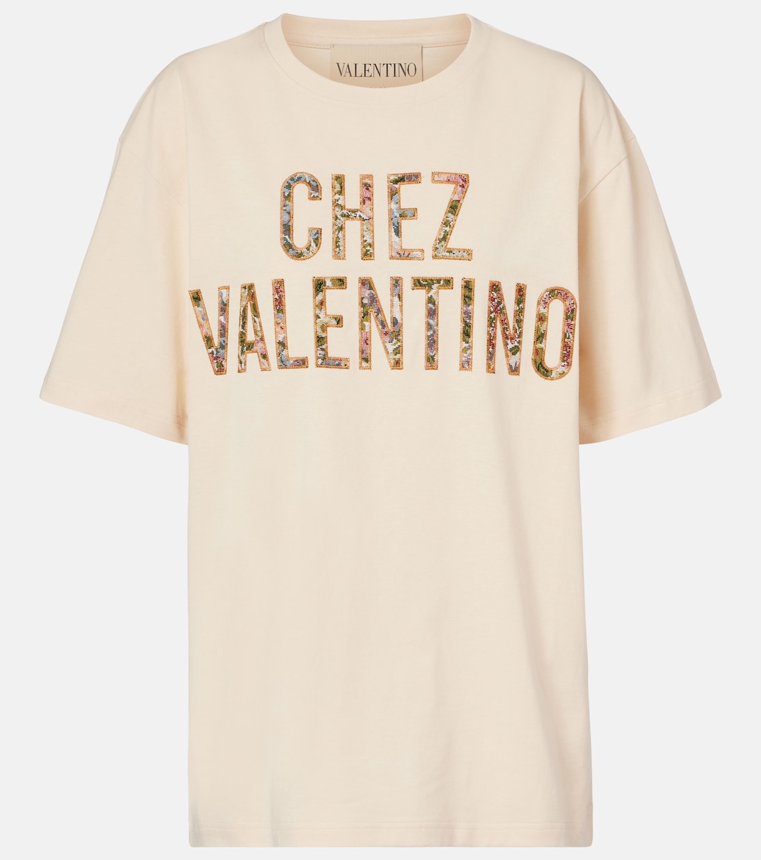 Chez Valentino cotton jersey T-shirt | Valentino