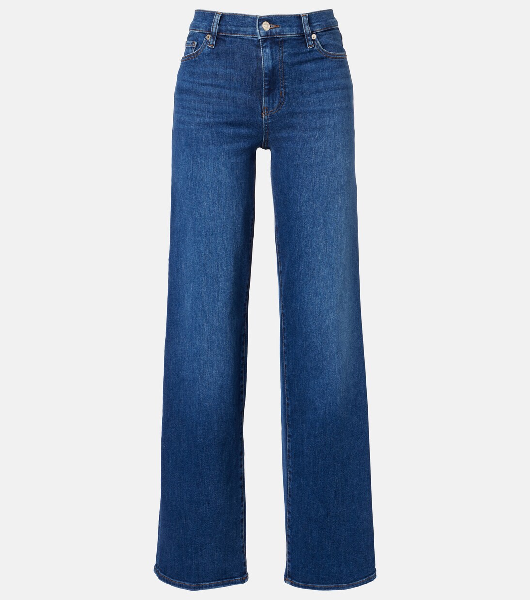 Le Slim high-rise wide-leg jeans | Frame