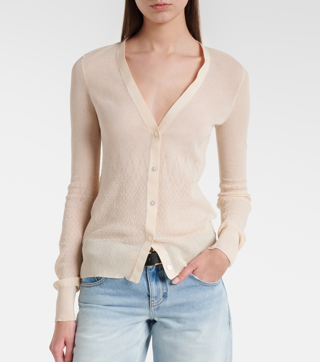 Cotton-blend cardigan | Victoria Beckham