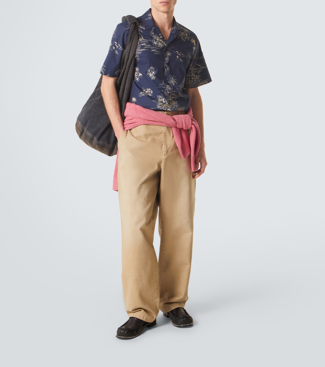 Printed cotton bowling shirt | Moncler