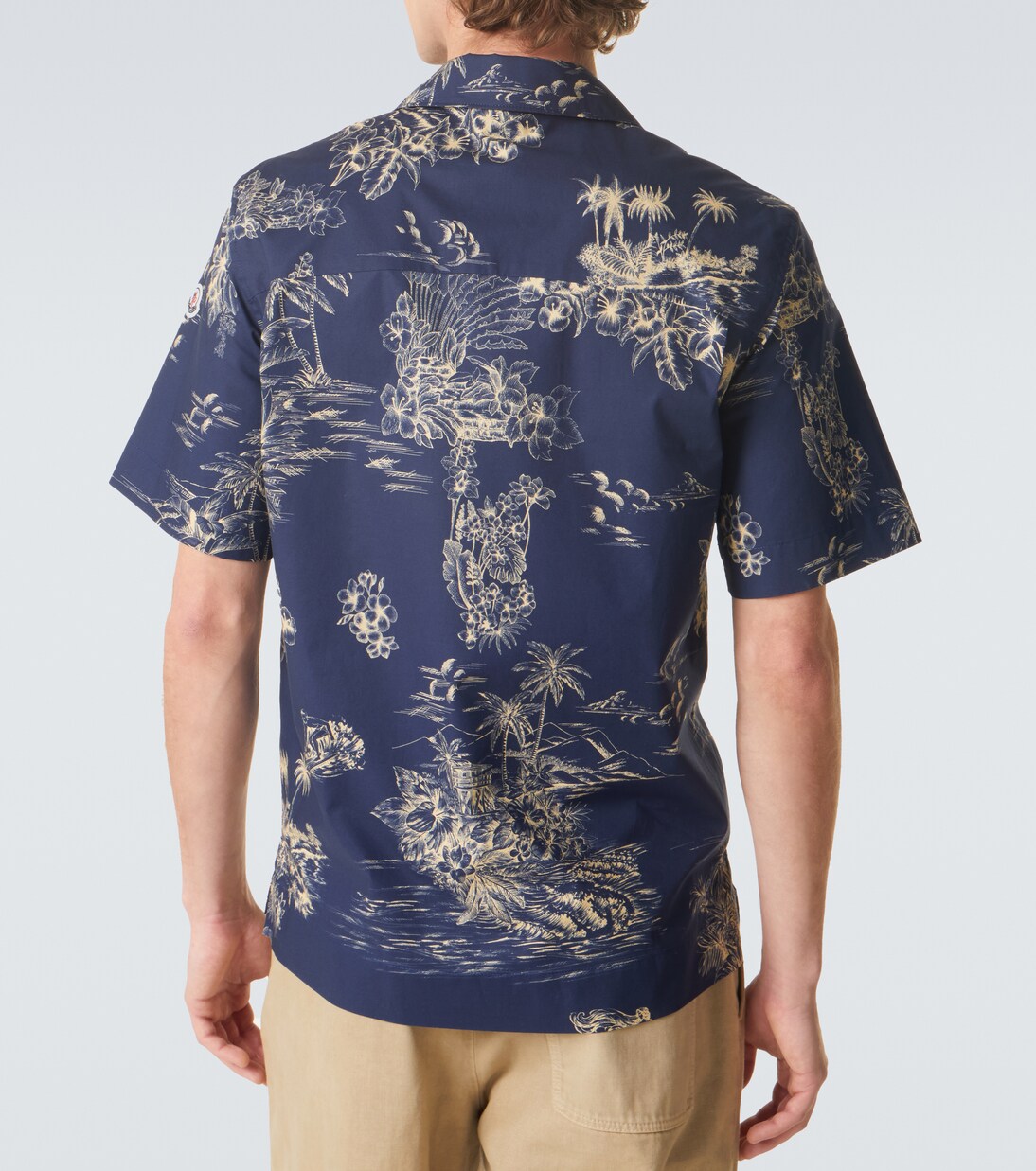 Printed cotton bowling shirt | Moncler