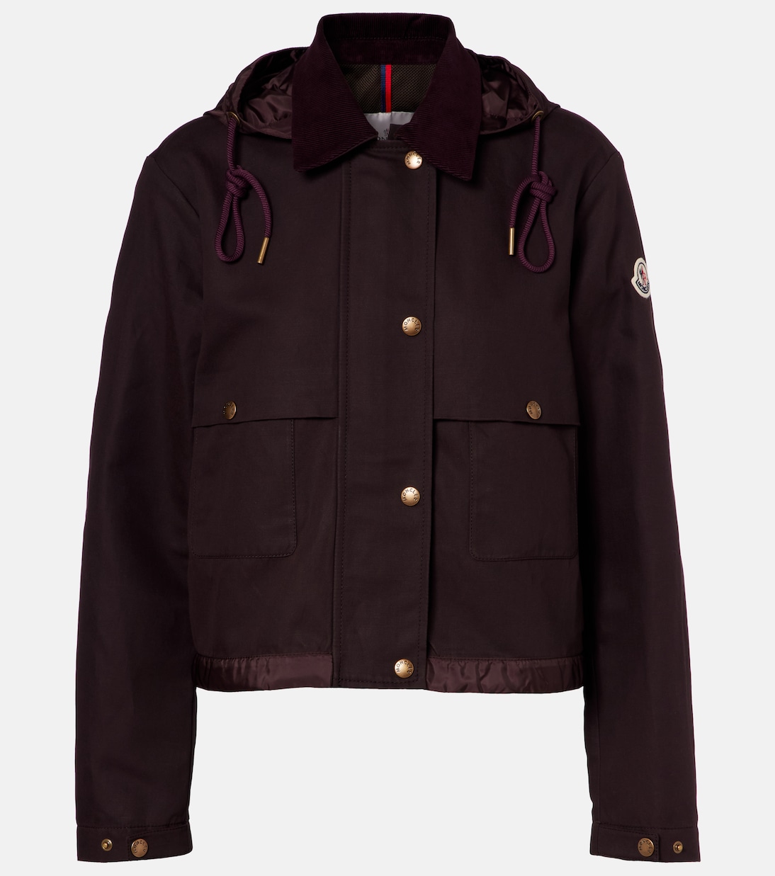 Aconitum cotton and linen-blend jacket | Moncler