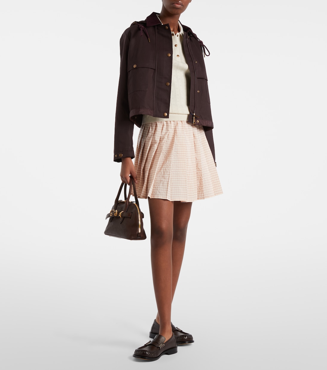 Aconitum cotton and linen-blend jacket | Moncler