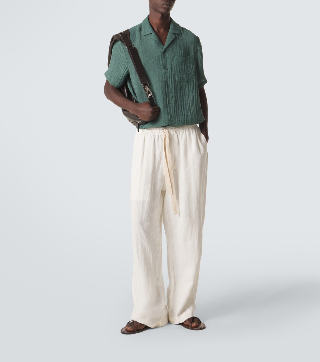 Botad linen bowling shirt | Le Kasha