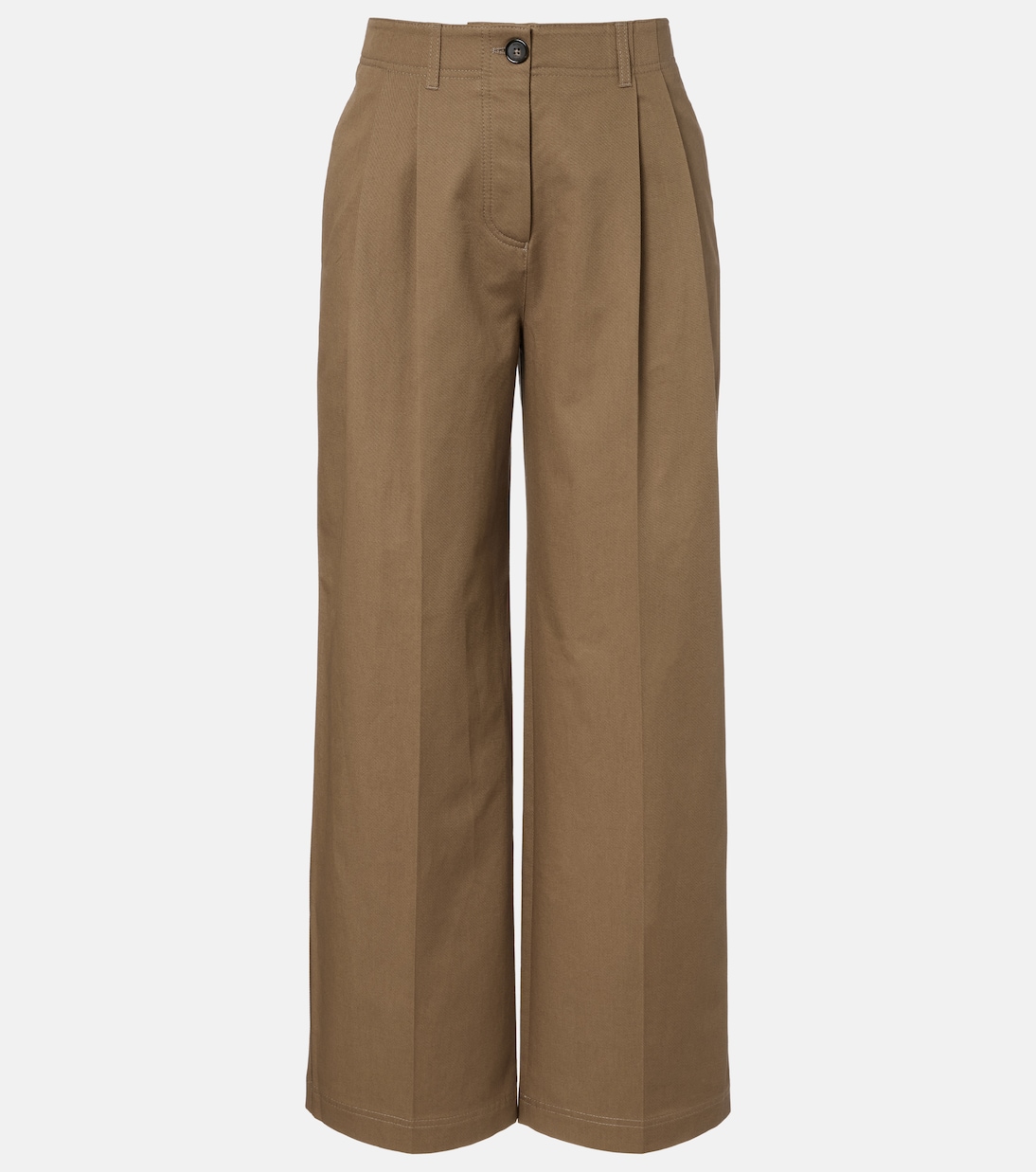 Pleated cotton wide-leg pants | Toteme