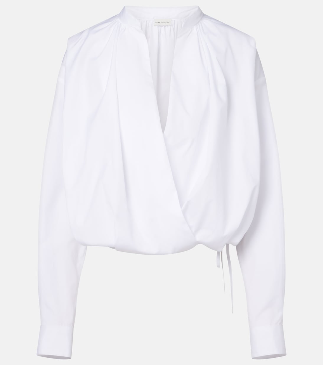 垂褶棉质女士上衣 | Dries Van Noten