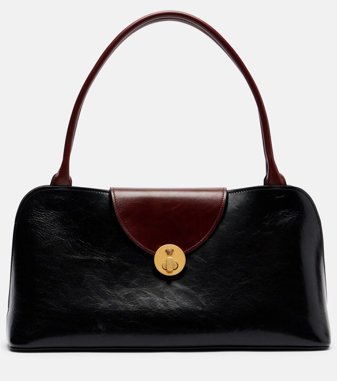 Vivienne Medium leather shoulder bag | Versace