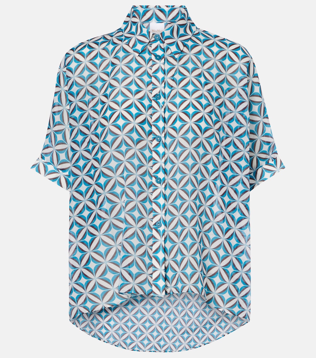 Ariete printed cotton and silk shirt | Max Mara