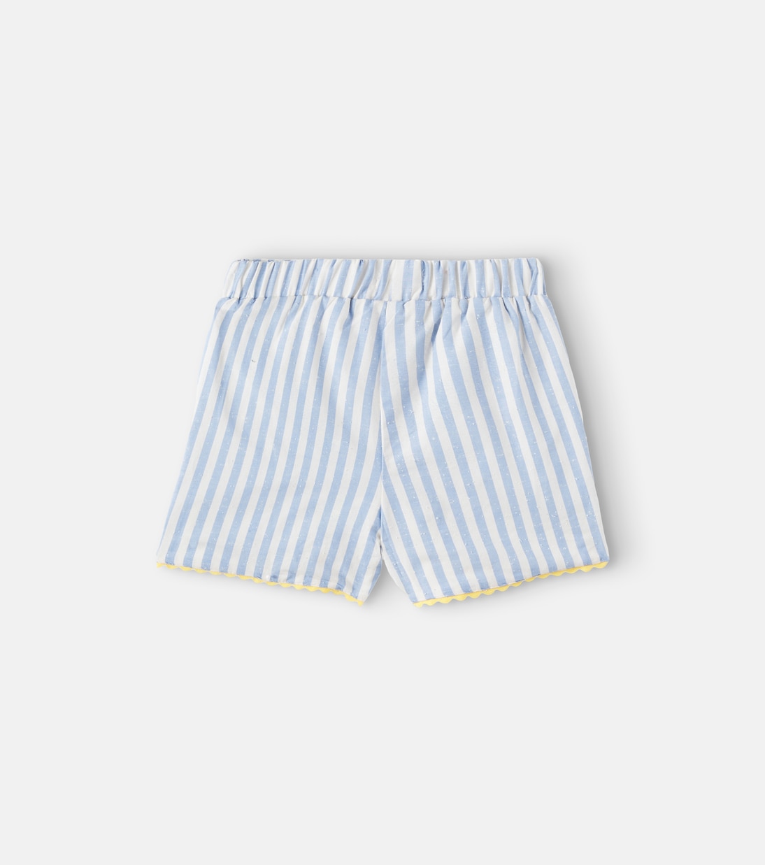 Miranda Striped Cotton Shorts In Blue La Coqueta Mytheresa