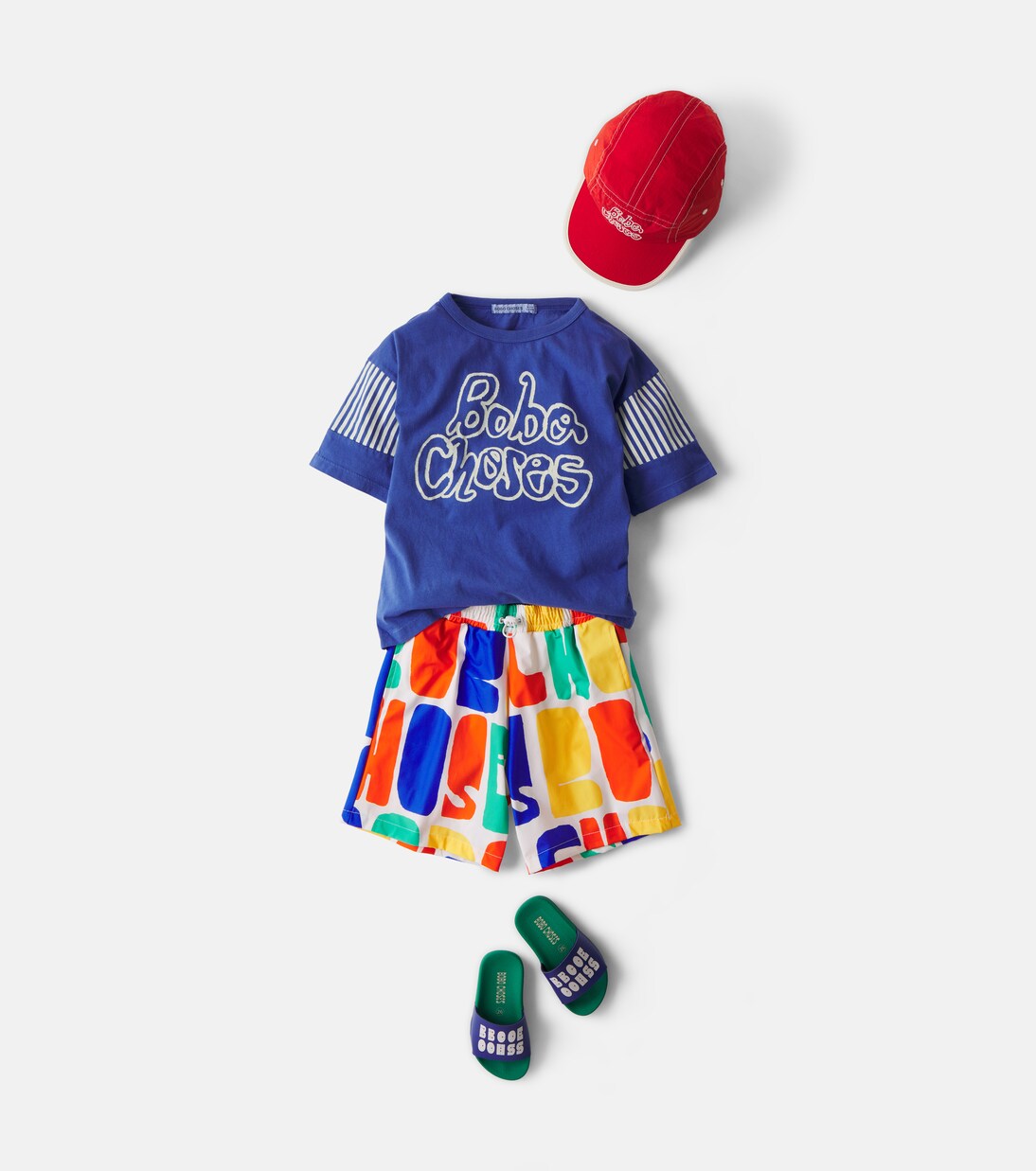 Logo printed swim shorts | Bobo Choses
