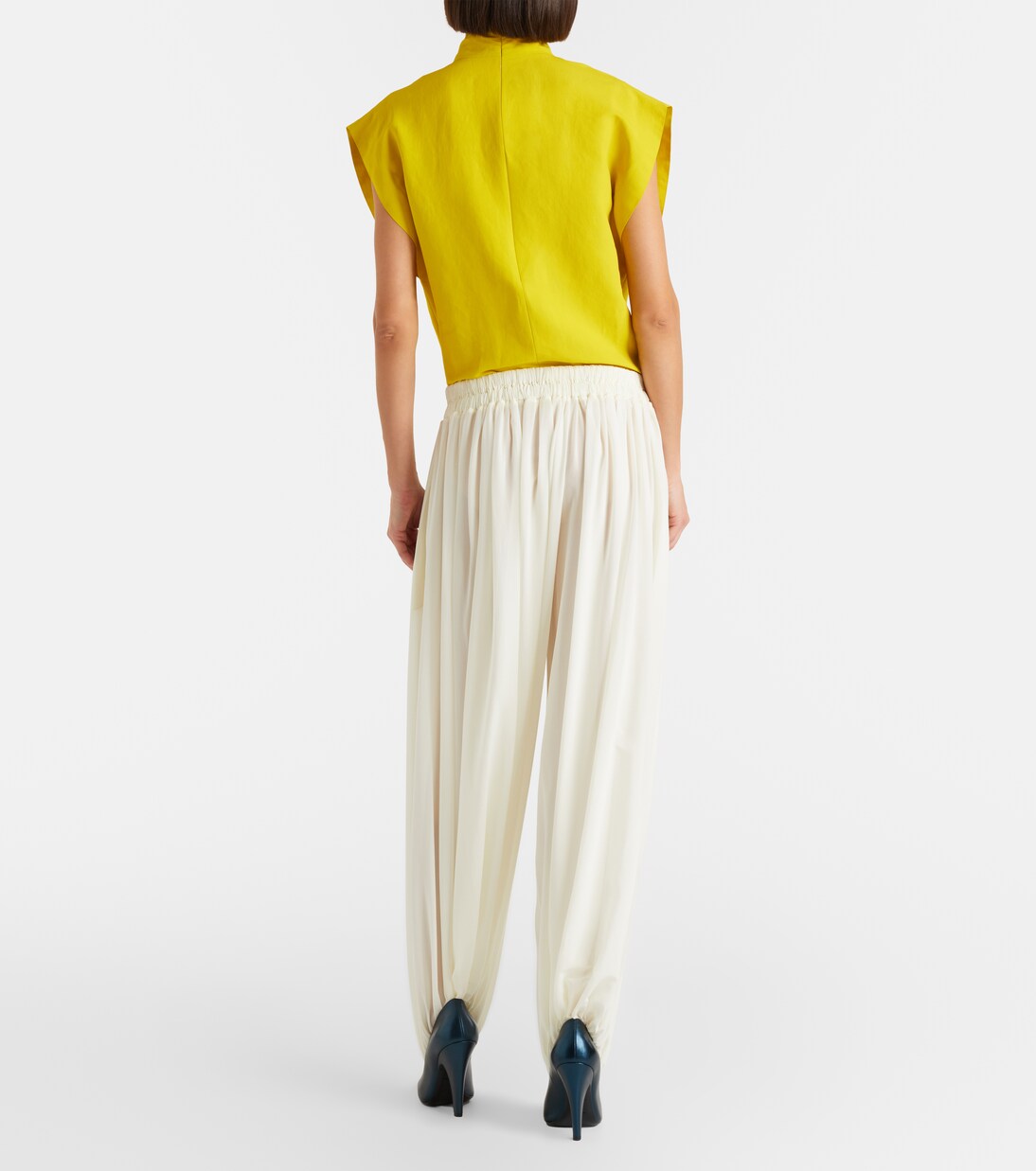 Silk-blend wide-leg pants | Alaïa