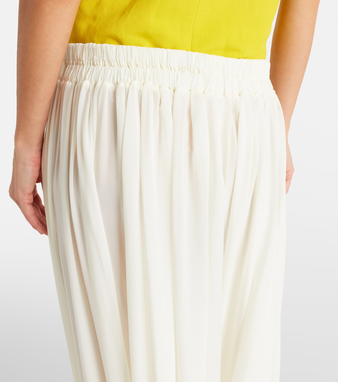 Silk-blend wide-leg pants | Alaïa