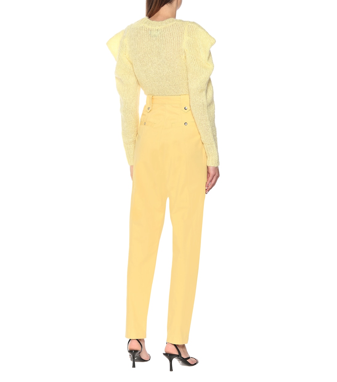 Pantaloni Yerris a vita alta in cotone | Isabel Marant