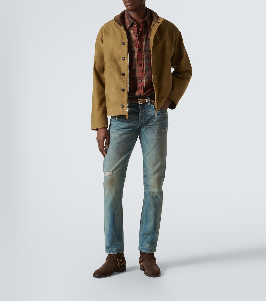 Jeans slim Ridgway con efecto desgastado | RRL