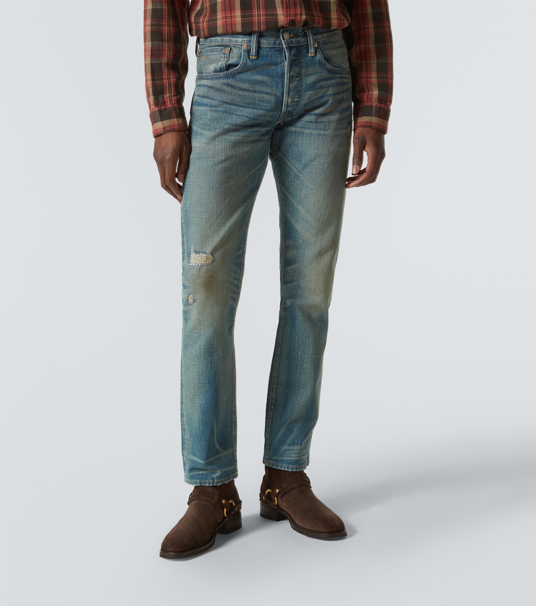 Jeans slim Ridgway con efecto desgastado | RRL