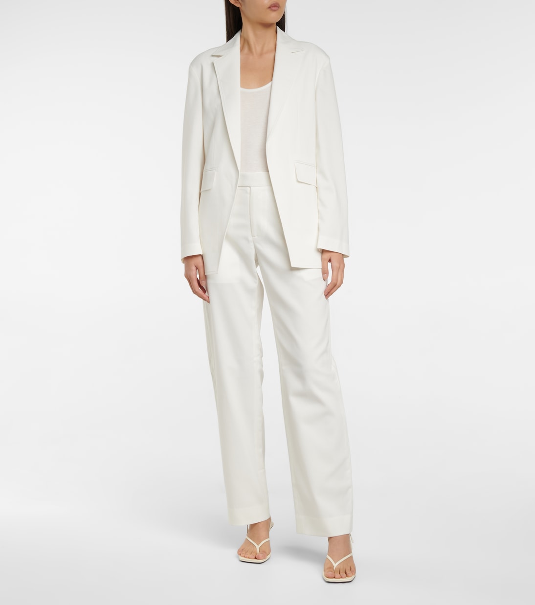 Cleo high-rise straight pants | Deveaux New York