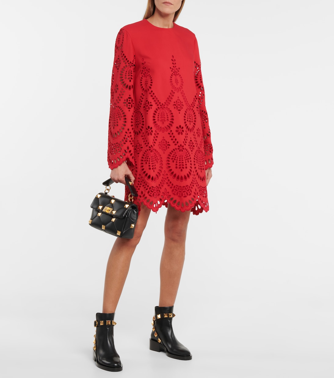 Ankle Boots Roman Stud aus Leder | Valentino Garavani