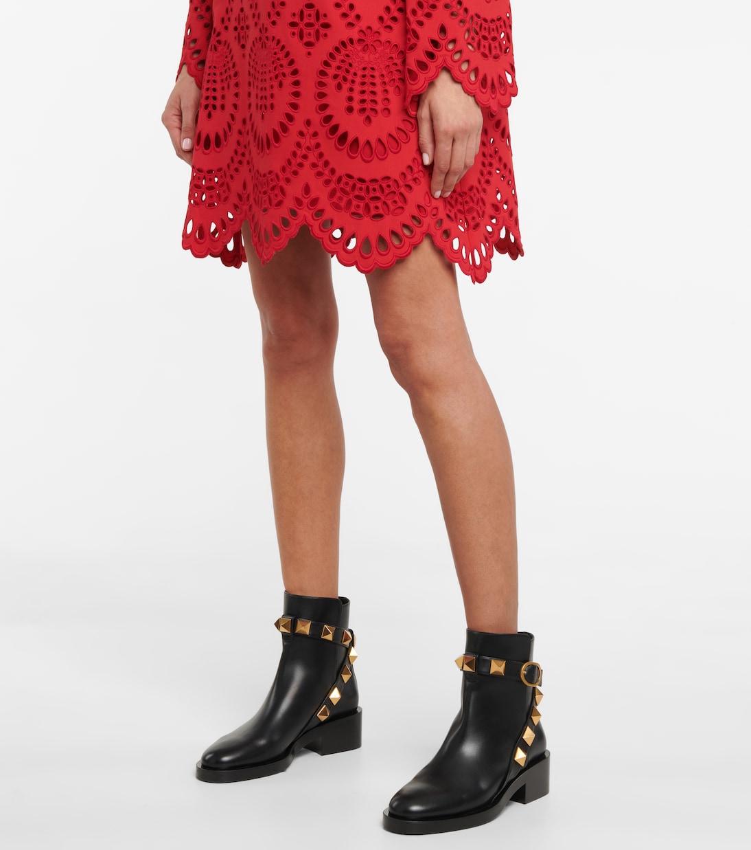 Ankle Boots Roman Stud aus Leder | Valentino Garavani