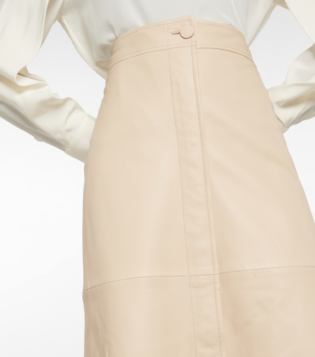Falda midi Savana de piel | Joseph