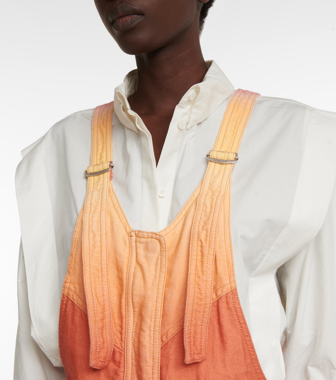 Mono Keishatd de algodón y lino degradé | Isabel Marant