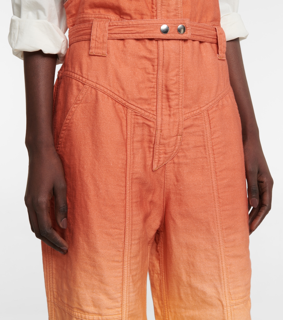 Mono Keishatd de algodón y lino degradé | Isabel Marant