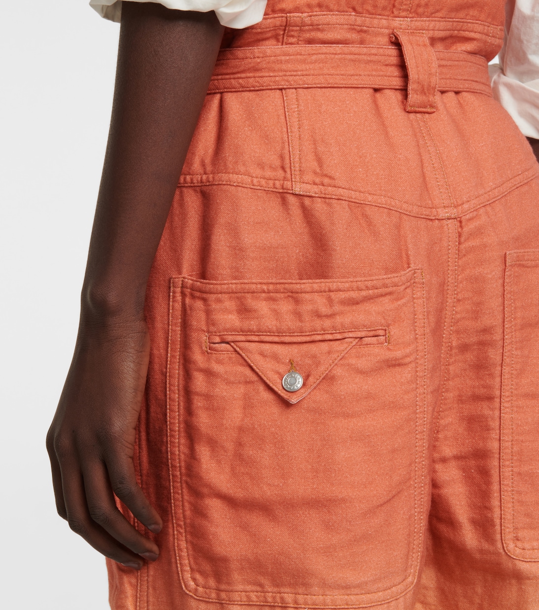 Mono Keishatd de algodón y lino degradé | Isabel Marant
