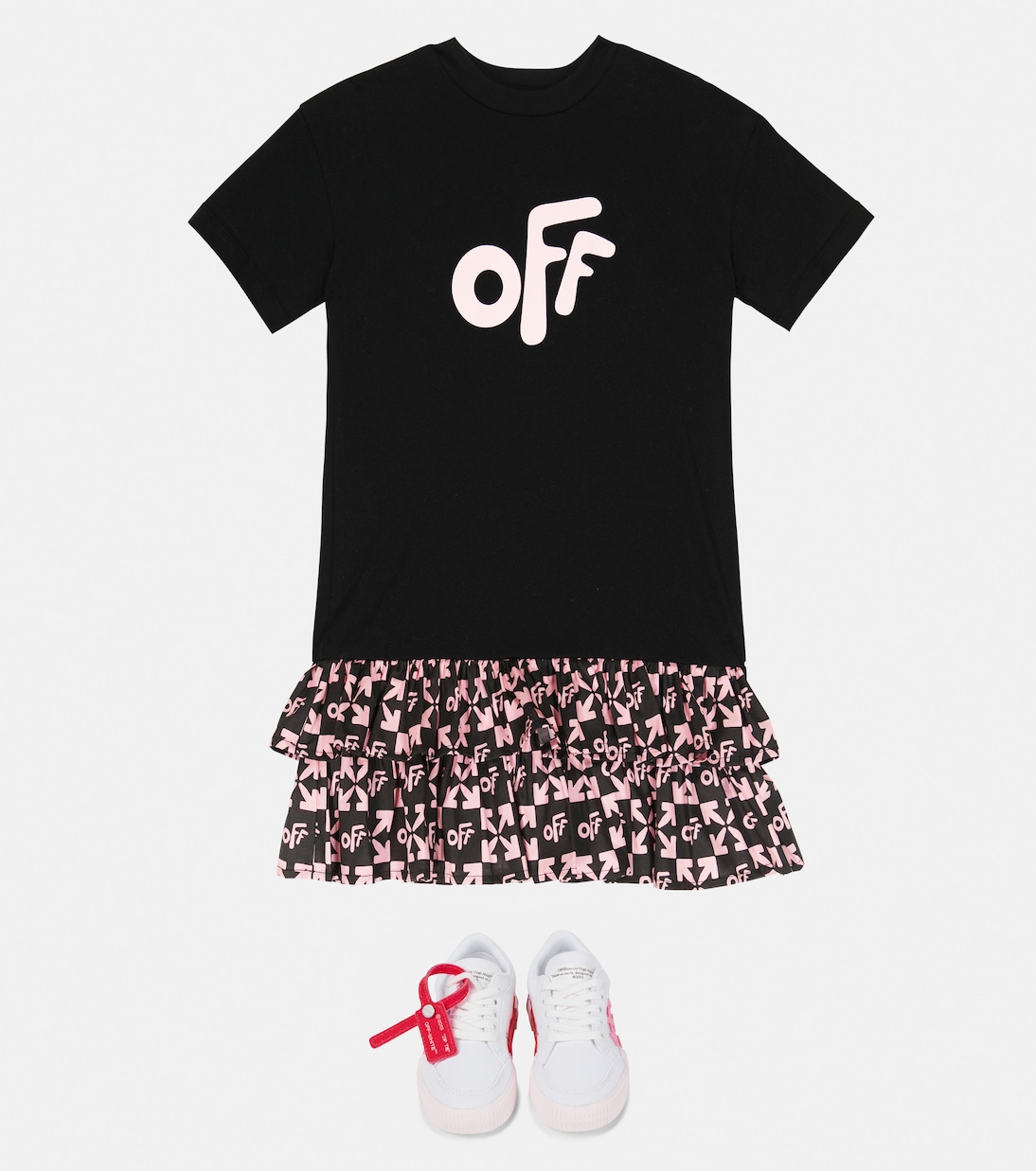 Bedrucktes Kleid aus Baumwolle | Off-White Kids