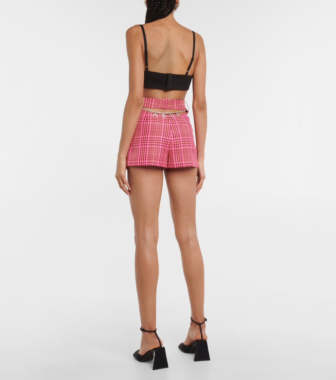 Shorts in misto lana a quadri | Area
