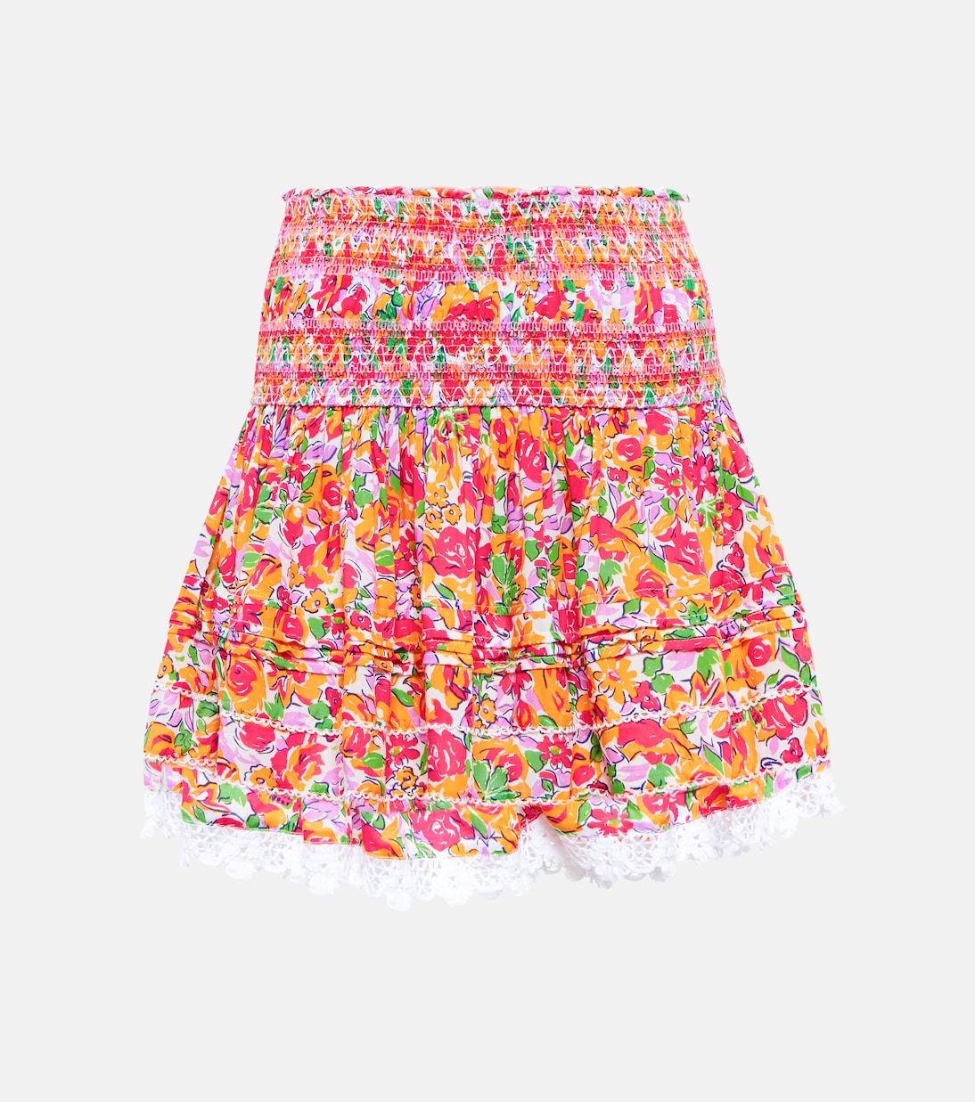 Galia floral miniskirt | Poupette St Barth