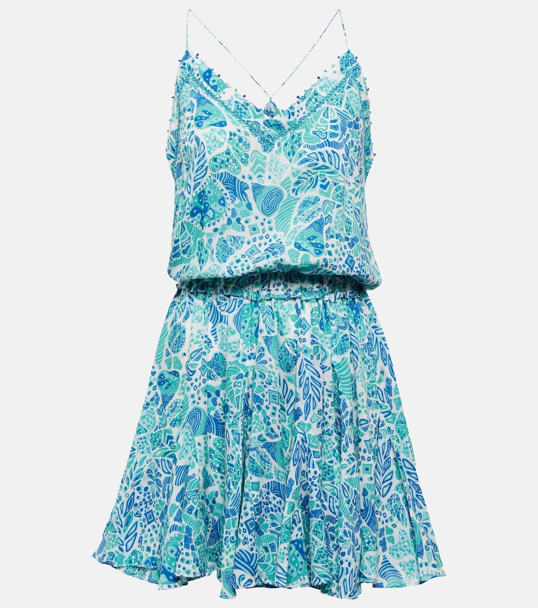 Laurie printed minidress | Poupette St Barth