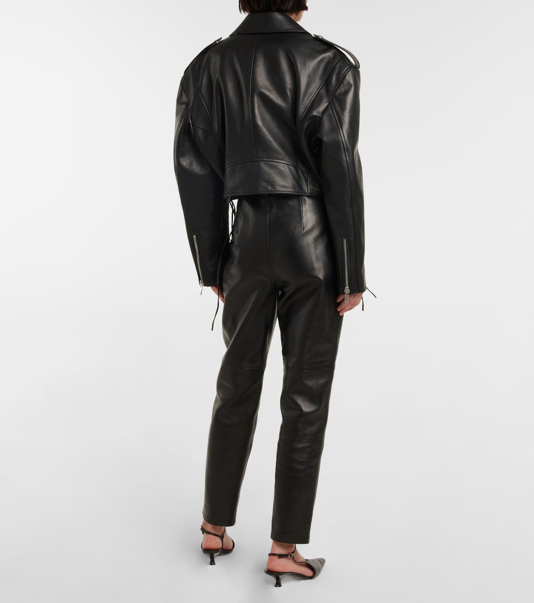 Veste raccourcie en cuir | Magda Butrym