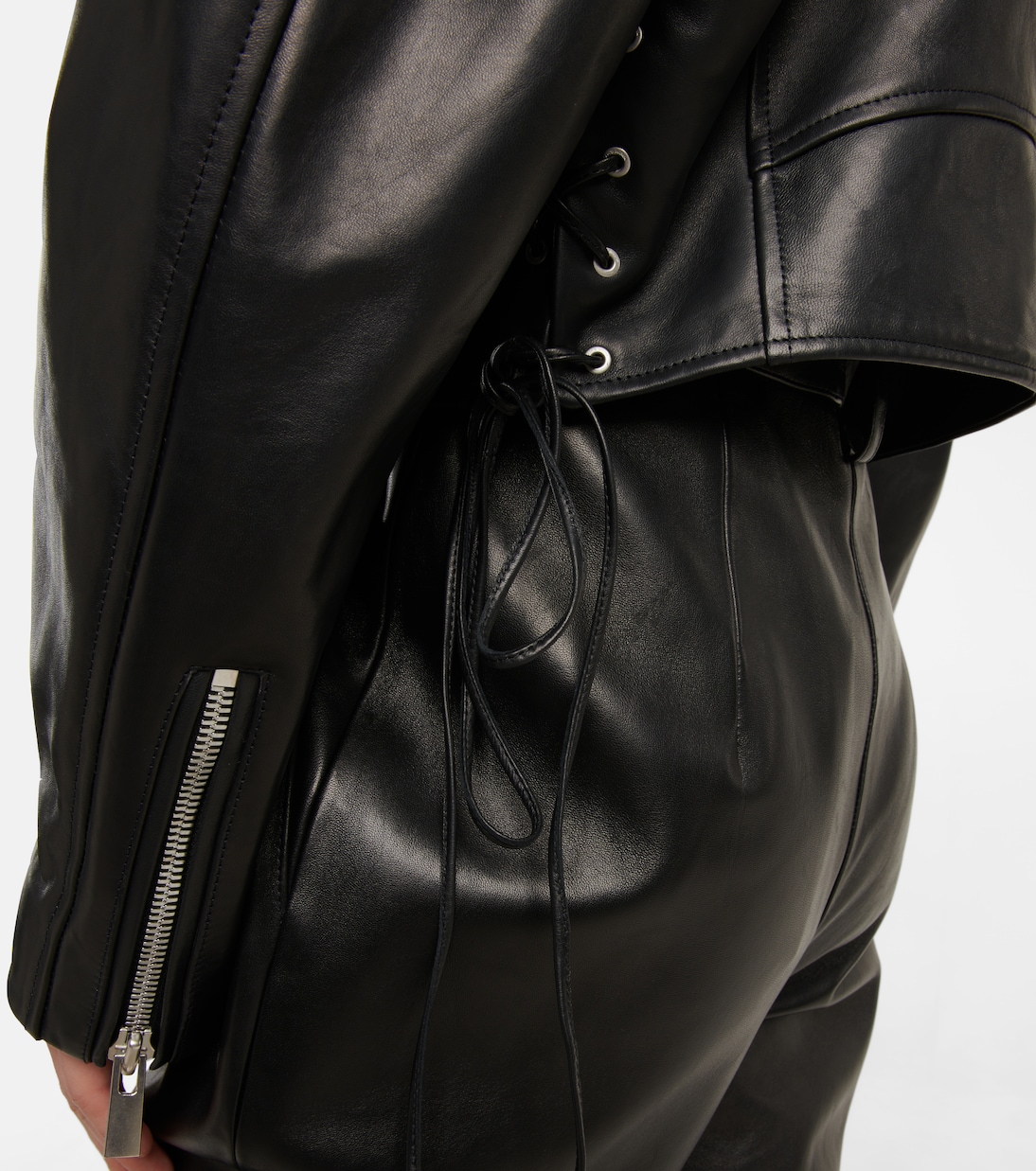 Veste raccourcie en cuir | Magda Butrym