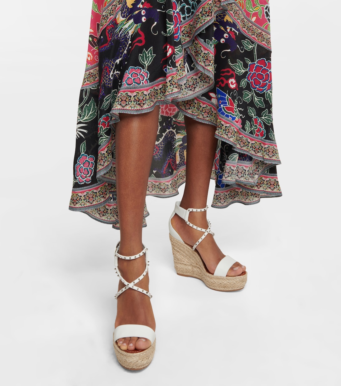 Chocazeppa leather wedge espadrilles | Christian Louboutin