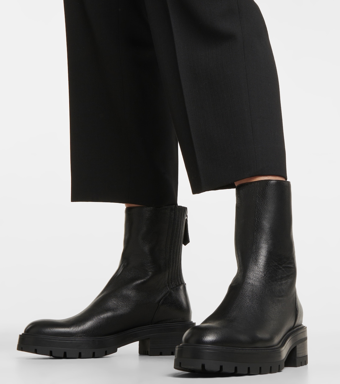 Ankle Boots Saint Honoré aus Leder | Aquazzura