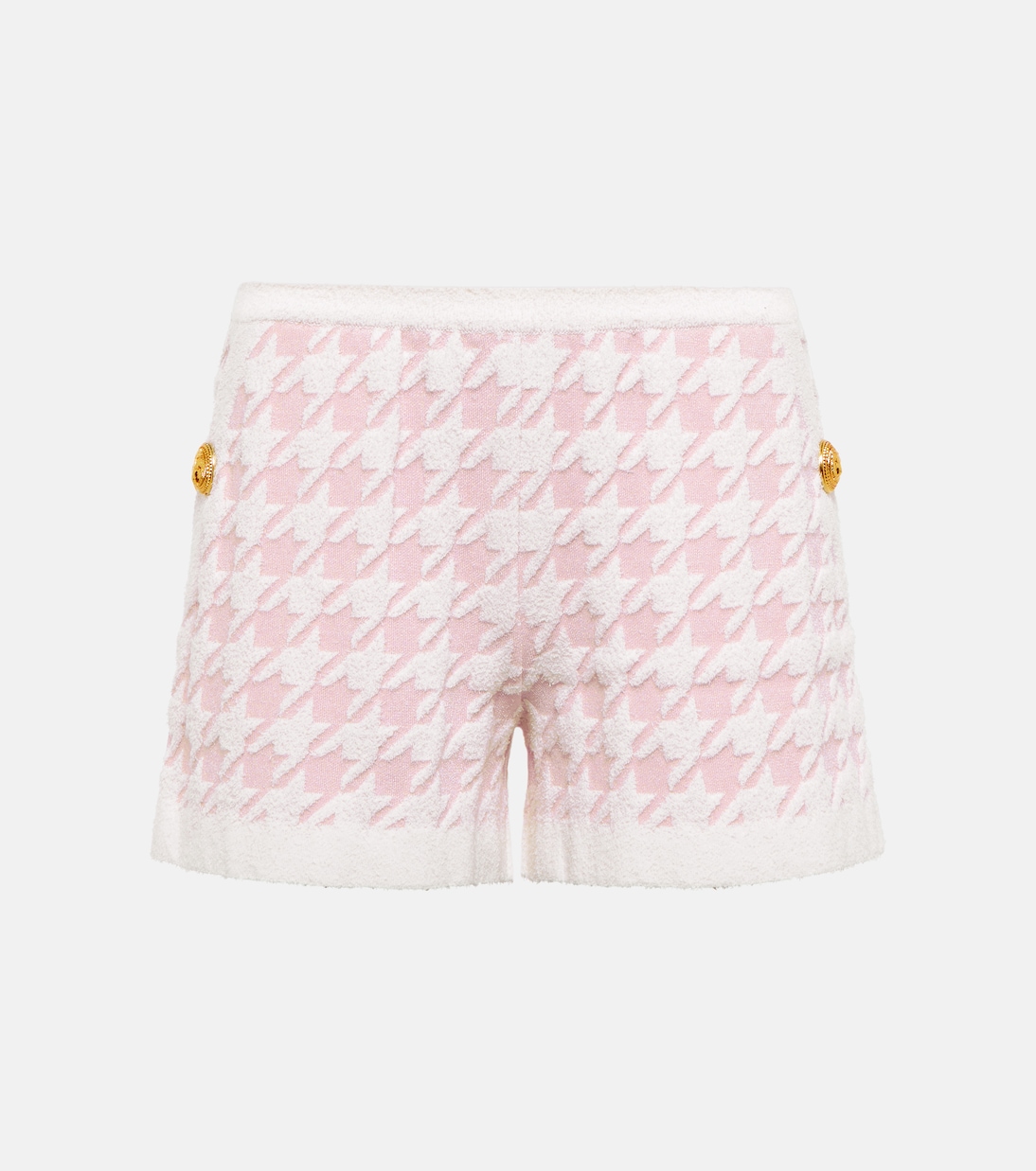 Shorts in maglia pied-de-poule a vita bassa | Balmain