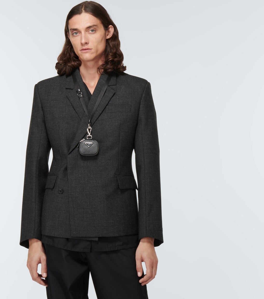 Custodia per AirPods in pelle | Prada
