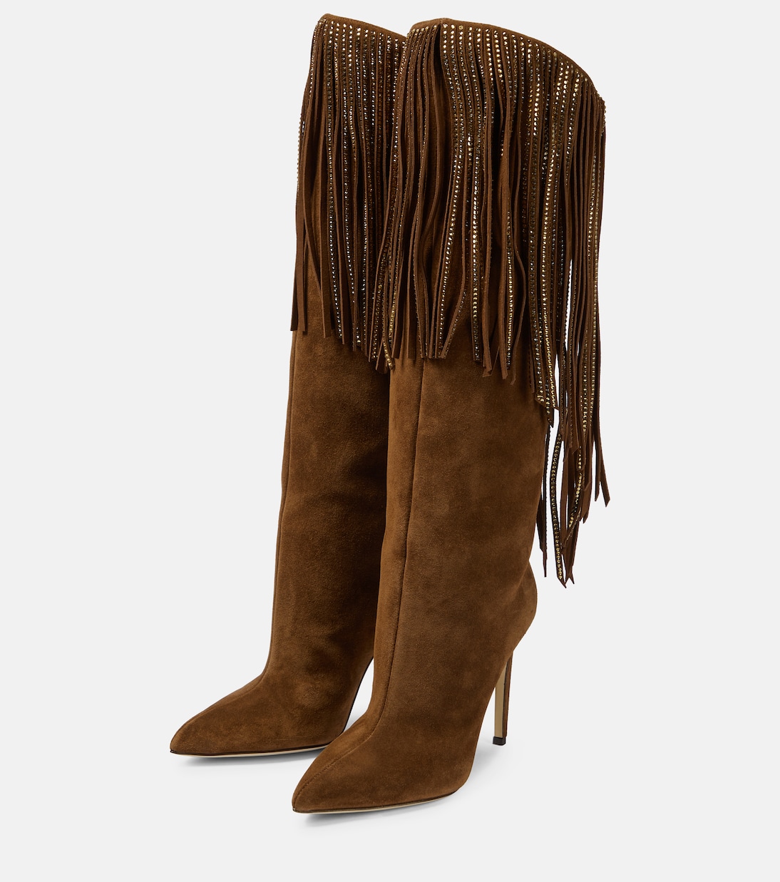 Botas altas de ante con flecos | Paris Texas