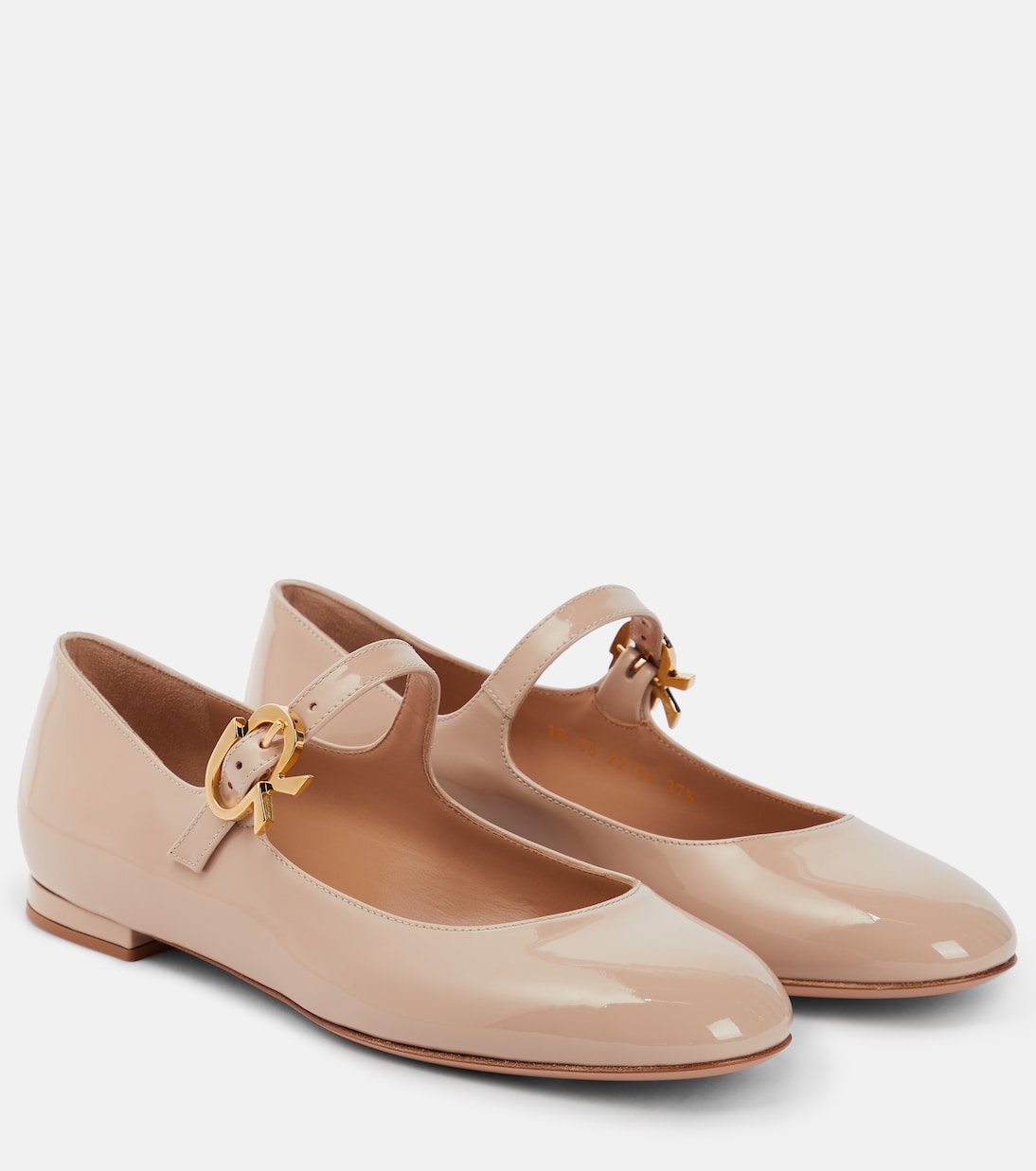 Mary Ribbon patent leather ballet flats | Gianvito Rossi