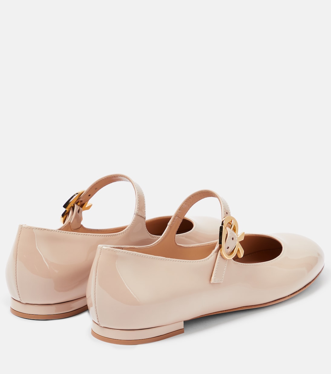 Mary Ribbon patent leather ballet flats | Gianvito Rossi