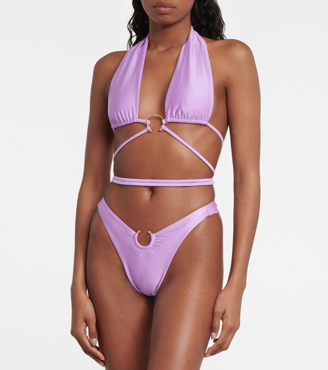 Pierced wrap bikini top | Same