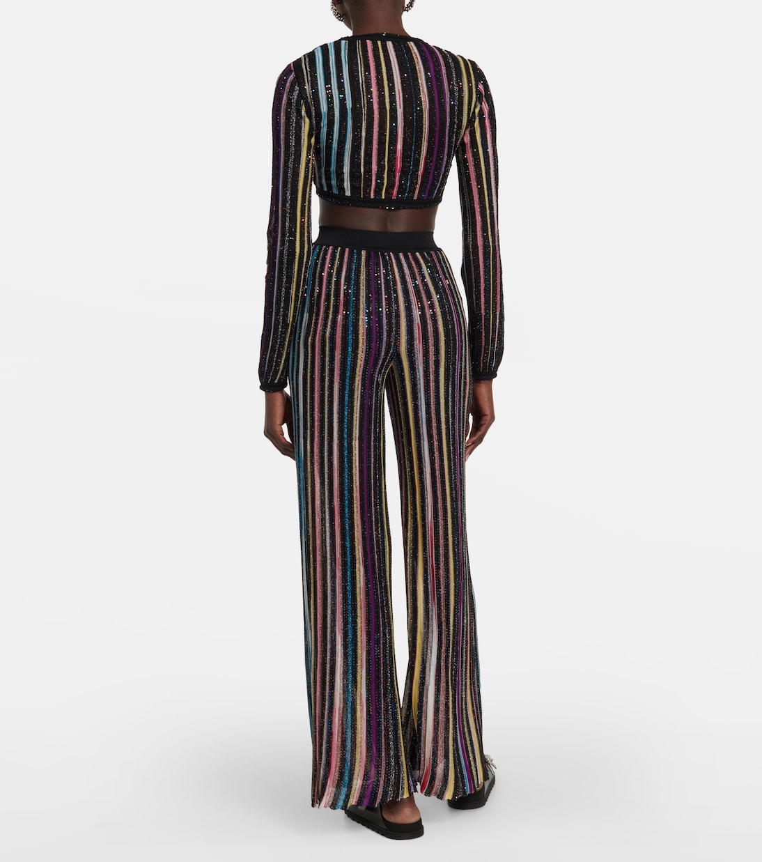 Sequined striped cropped cardigan | Missoni